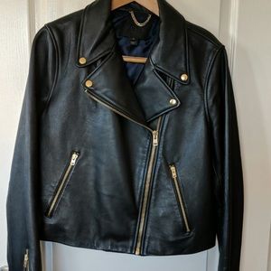 J. Crew Collection Leather Jacket.